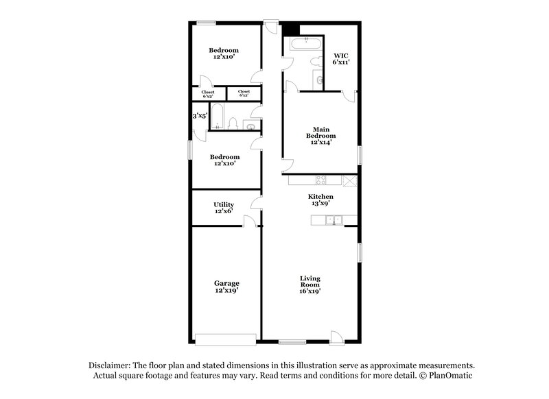 2,020/Mo, 1916 Harrison Park Dr Waxhaw, NC 28173 Floor Plan View