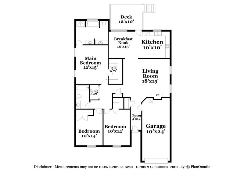 2,030/Mo, 8416 Bristol Ford Pl Charlotte, NC 28215 Floor Plan View