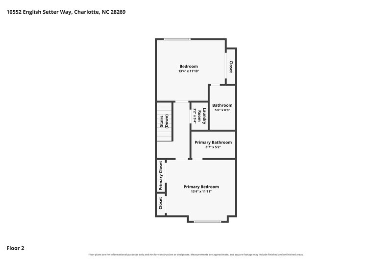 2,000/Mo, 10552 English Setter Way Charlotte, NC 28269 Floorplan View 3