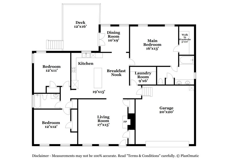 1,875/Mo, 2302 Larkspur Ln Wingate, NC 28174 Floor Plan View