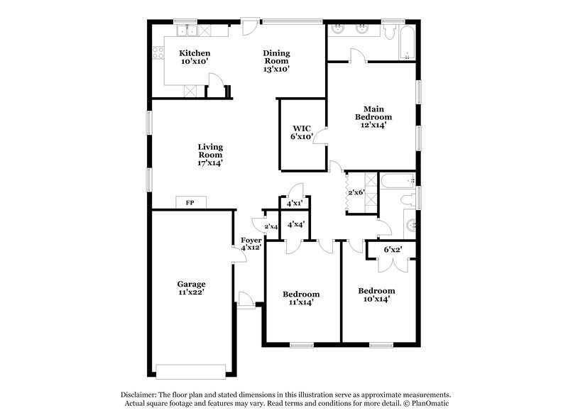 1,910/Mo, 8809 Little Hampton Pl Charlotte, NC 28215 Floor Plan View