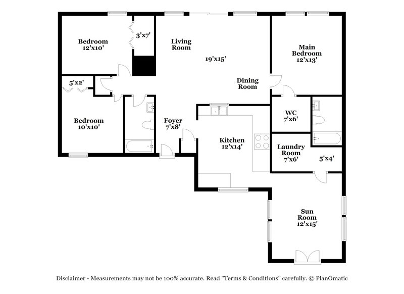 1,895/Mo, 2808 Faircroft Way Monroe, NC 28110 Floorplan View