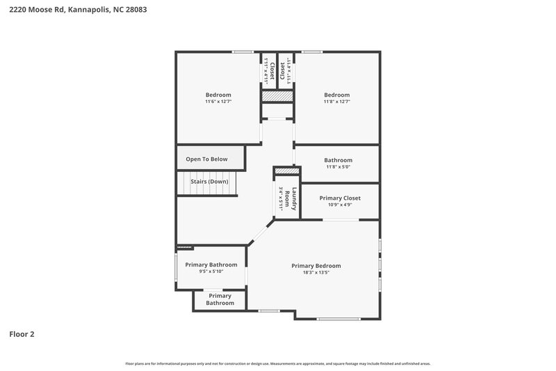 2,290/Mo, 2220 Moose Rd Kannapolis, NC 28083 Floor Plan View 2