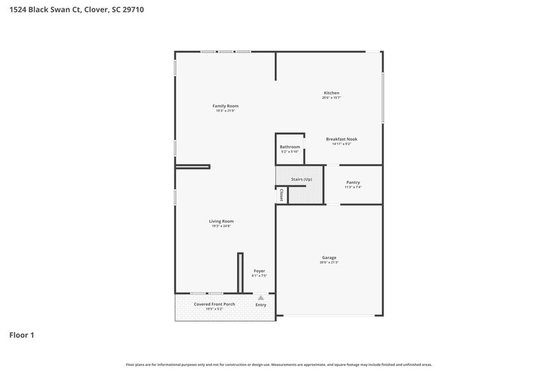 2,970/Mo, 1524 Black Swan Ct Clover, SC 29710 Floor Plan View