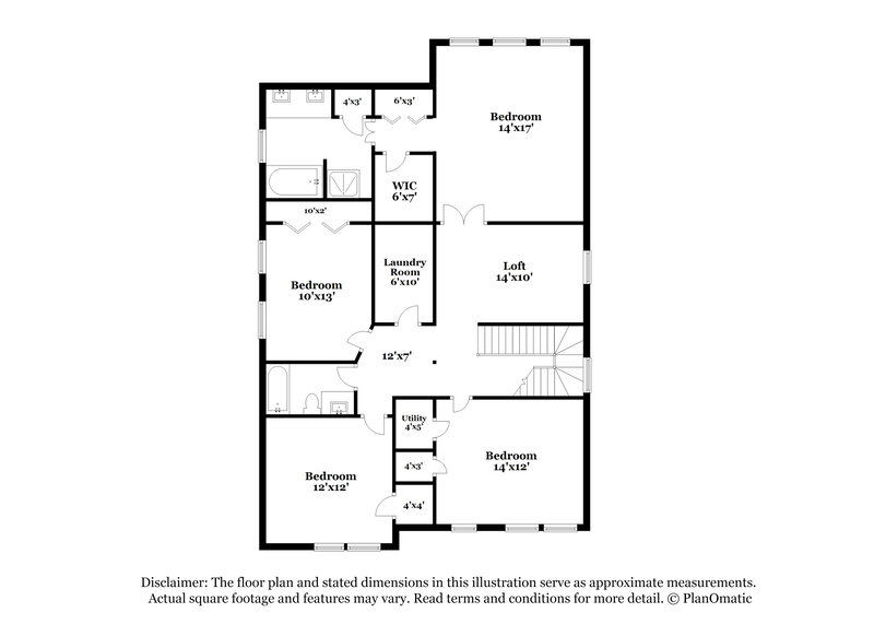 3,080/Mo, 7632 Cushing Dr # 74 Charlotte, NC 28216 Floor Plan View 2