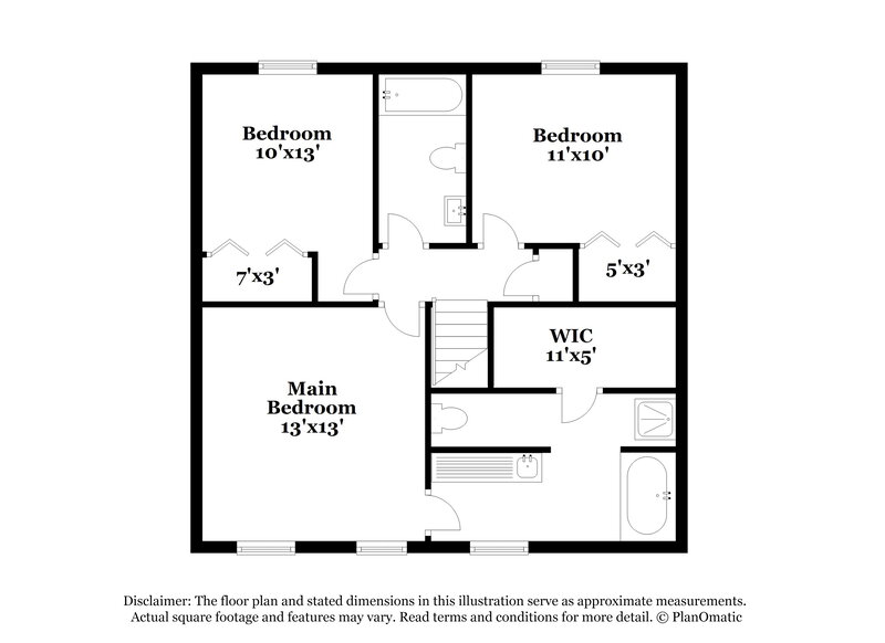2,290/Mo, 3612 Denise Dr Indian Trail, NC 28079 Floor Plan View