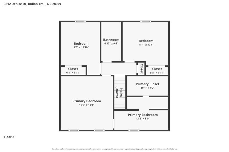 2,300/Mo, 3612 Denise Dr Indian Trail, NC 28079 Floor Plan View