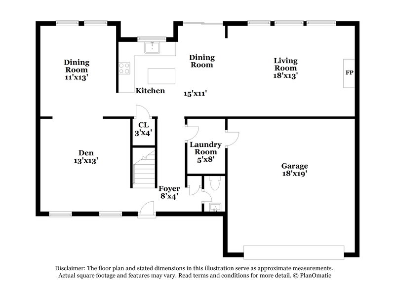 2,290/Mo, 3612 Denise Dr Indian Trail, NC 28079 Floor Plan View 2