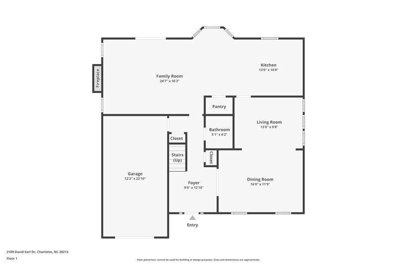 2,295/Mo, 2109 David Earl Dr Charlotte, NC 28213 Floor Plan View