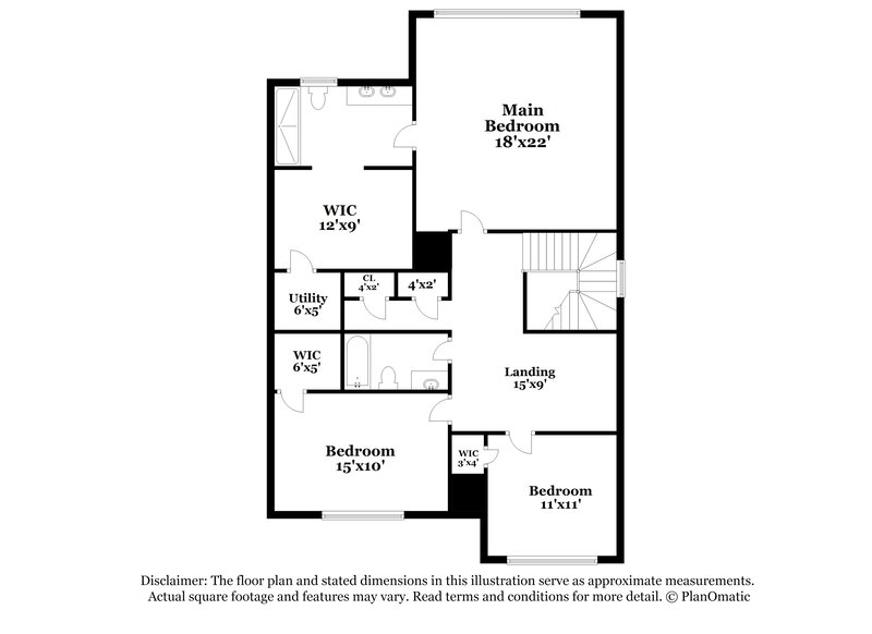 1,805/Mo, 3378 Saddlebrook Dr Midland, NC 28107 Floor Plan View