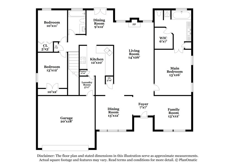 3,550/Mo, 3632 Arklow Rd Charlotte, NC 28269 Floorplan View