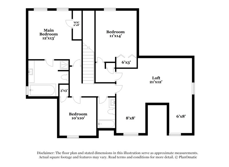 2,205/Mo, 4128 Highcroft Ln Charlotte, NC 28269 Floor Plan View 2