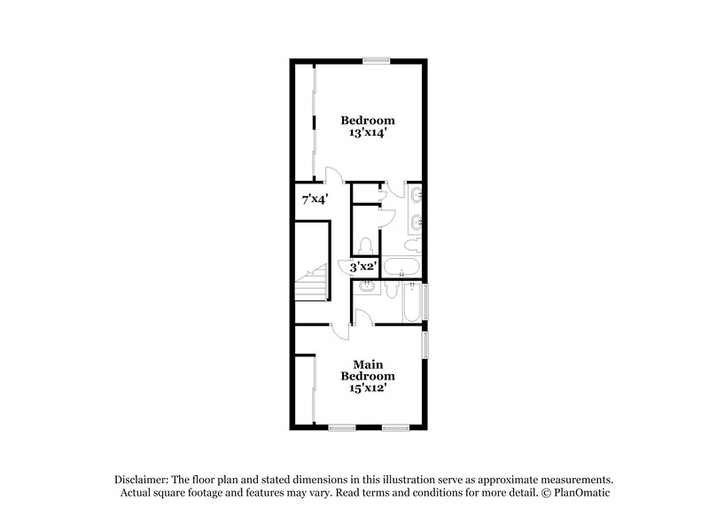 1,715/Mo, 13635 Calloway Glen Dr Charlotte, NC 28273 Floor Plan View 2
