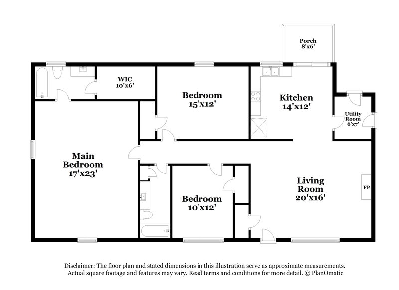 1,805/Mo, 7007 Golden Spike Dr Mint Hill, NC 28227 Floorplan View