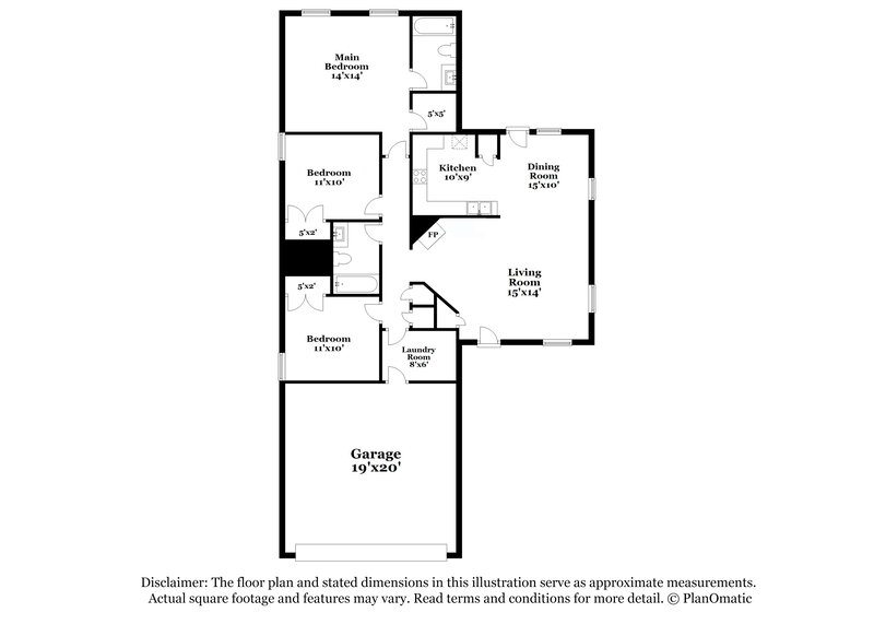 2,740/Mo, 12104 Stewarts Crossing Dr Charlotte, NC 28215 Floor Plan View
