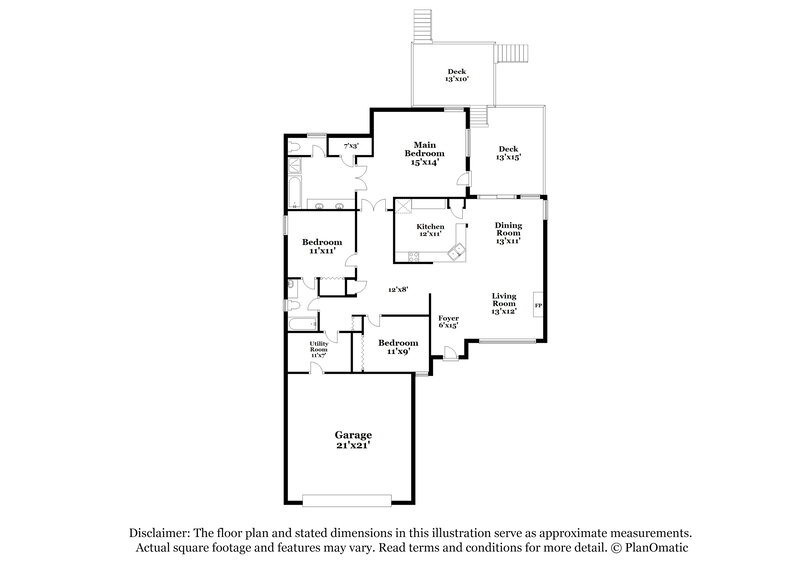 2,110/Mo, 1040 Sandy Point Dr SW Concord, NC 28025 Floor Plan View