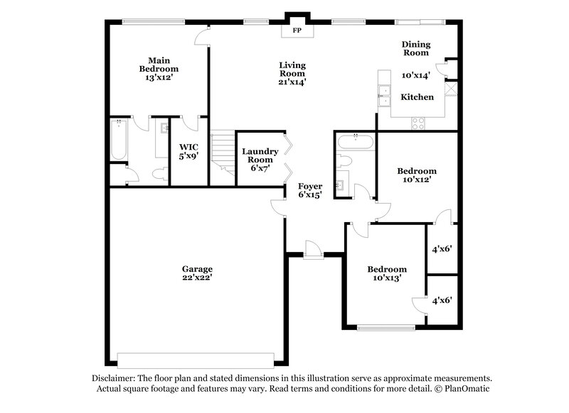 1,925/Mo, 5225 Hildreth Ct Concord, NC 28025 Floor Plan View