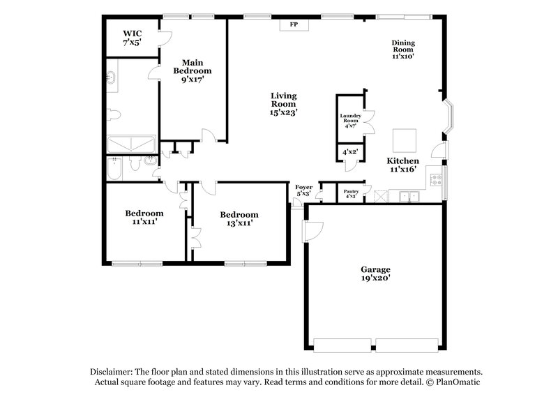 2,255/Mo, 11834 Post Ridge Ct Charlotte, NC 28226 Floorplan View