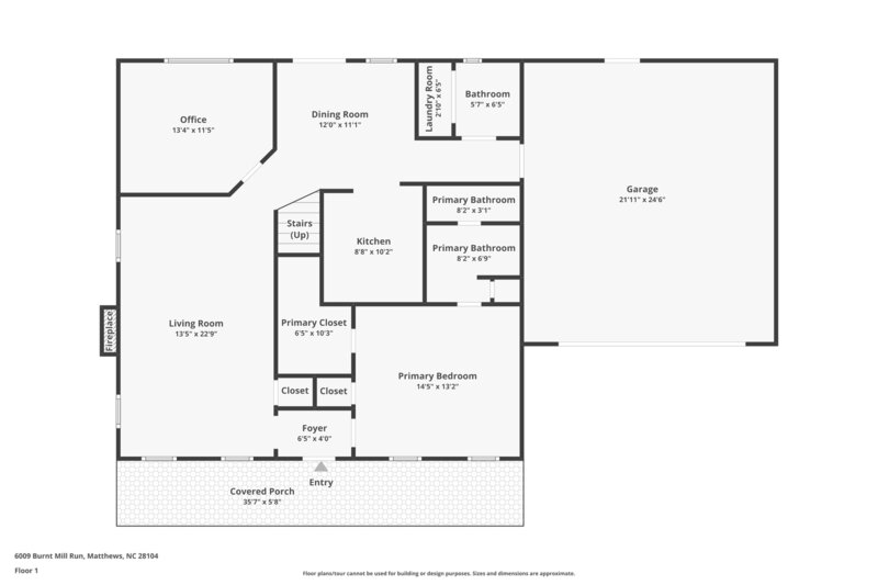 2,030/Mo, 6009 Burnt Mill Run Matthews, NC 28104 Floorplan View
