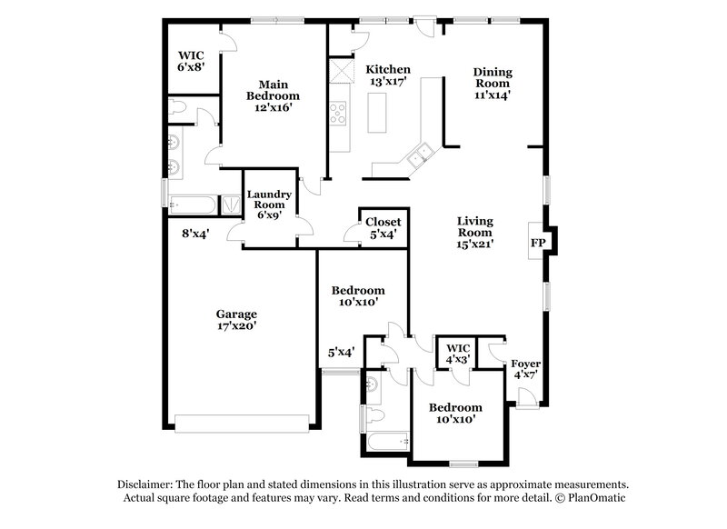 2,360/Mo, 11433 Chapeclane Rd Charlotte, NC 28278 Floorplan View
