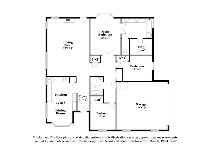2,080/Mo, 7200 Daerwood Pl Charlotte, NC 28215 Floorplan View