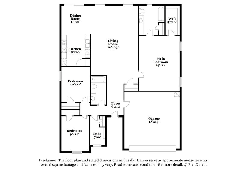 1,750/Mo, 845 Joselynn Dr Gastonia, NC 28054 Floor Plan View