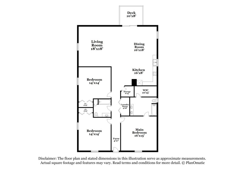 1,630/Mo, 127 S Sherrill St Mooresville, NC 28115 Floorplan View