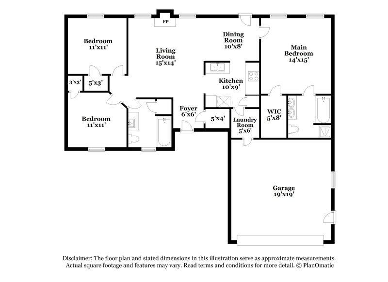 1,845/Mo, 6262 Morehead Rd Harrisburg, NC 28075 Floor Plan View