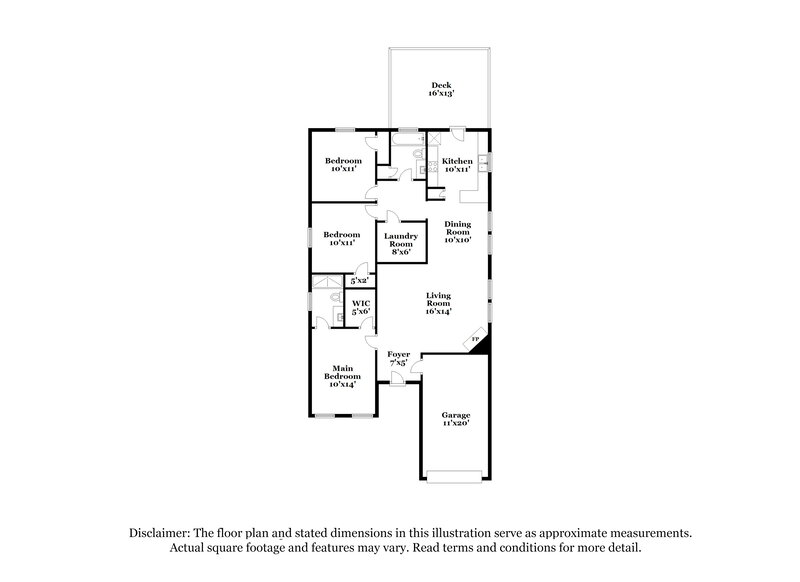 2,130/Mo, 3002 Salmon River Dr Monroe, NC 28110 Floorplan View