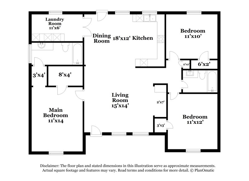 1,795/Mo, 405 Cook St Kannapolis, NC 28083 Floor Plan View