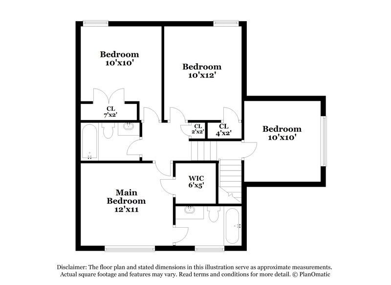 2,115/Mo, 10531 Katie Creek Ct Charlotte, NC 28213 Floor Plan View 2