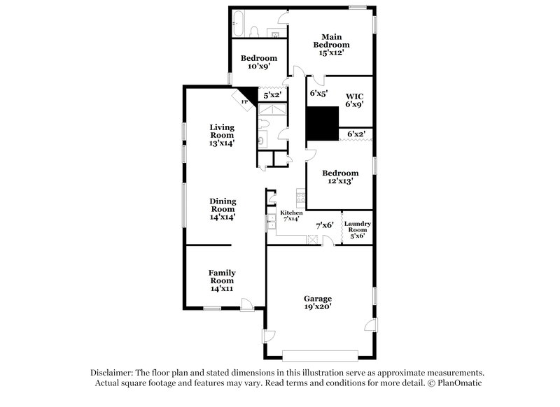 1,785/Mo, 3116 Champion Ln SW Concord, NC 28025 Floorplan View