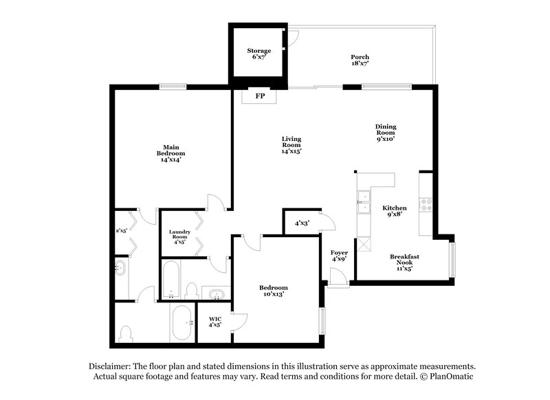 1,535/Mo, 7906 Greenside Ct Charlotte, NC 28277 Floor Plan View