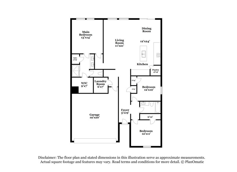 2,085/Mo, 1200 Sweet Pea St Monroe, NC 28110 Floorplan View
