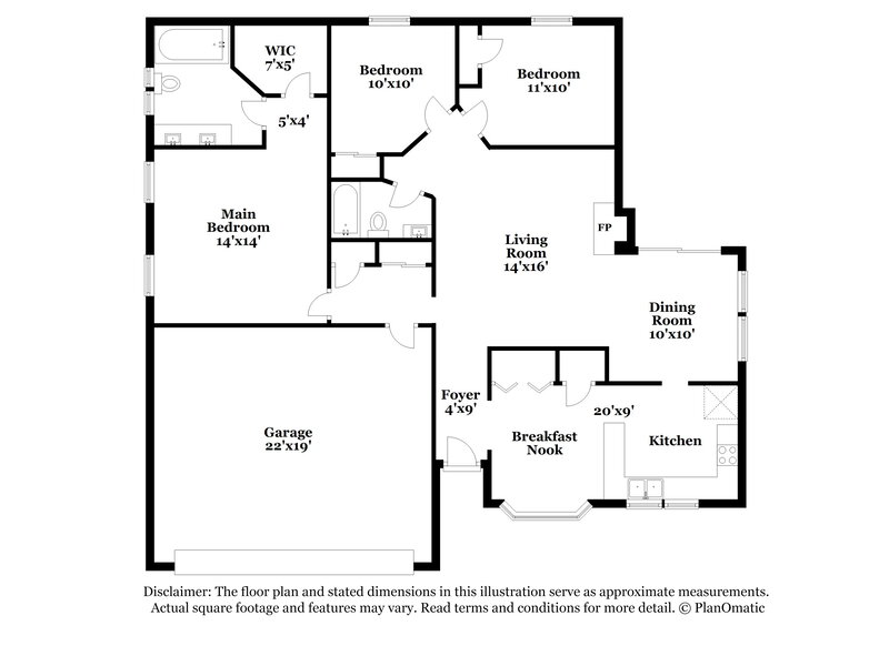1,840/Mo, 3609 Wood Duck Ct NW Concord, NC 28027 Floorplan View