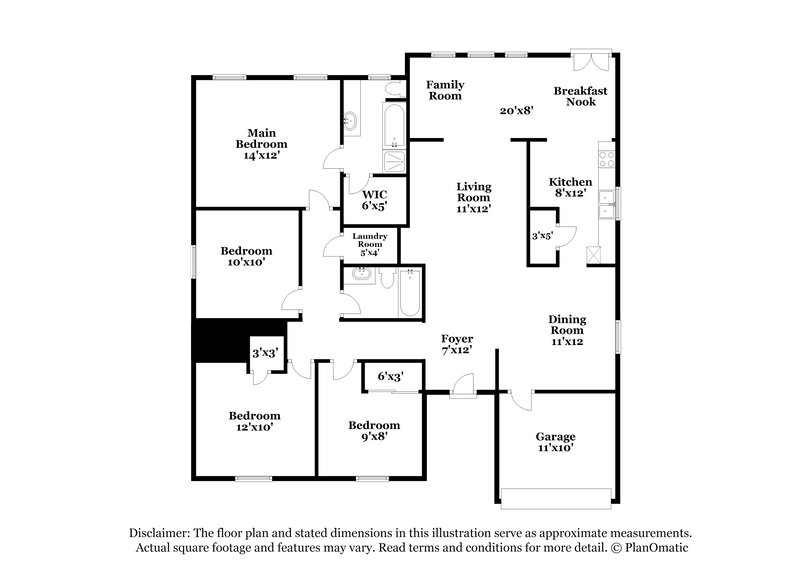 2,045/Mo, 9832 Aventide Ln Charlotte, NC 28215 Floor Plan View