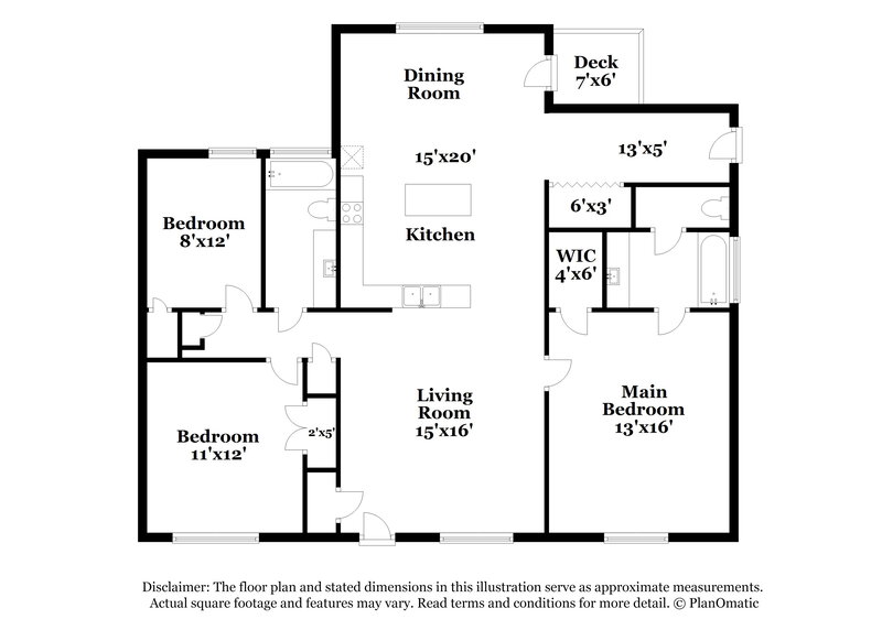 1,750/Mo, 950 Piney Church Rd Concord, NC 28025 Floor Plan View