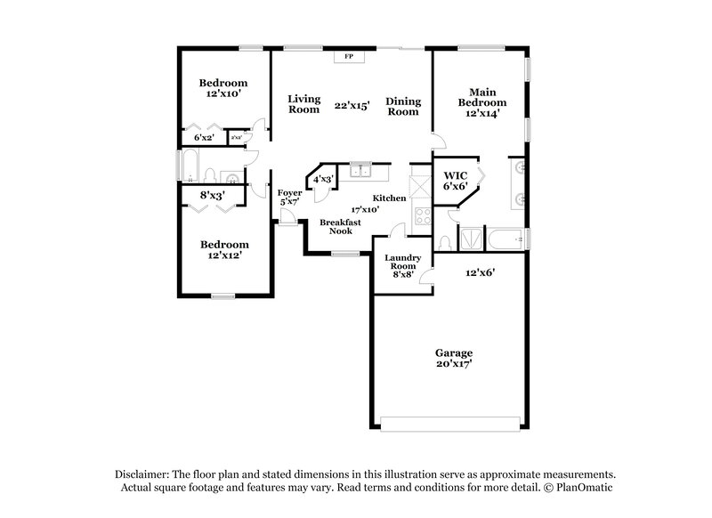 2,300/Mo, 11213 Clayford Rdg Charlotte, NC 28215 Floorplan View