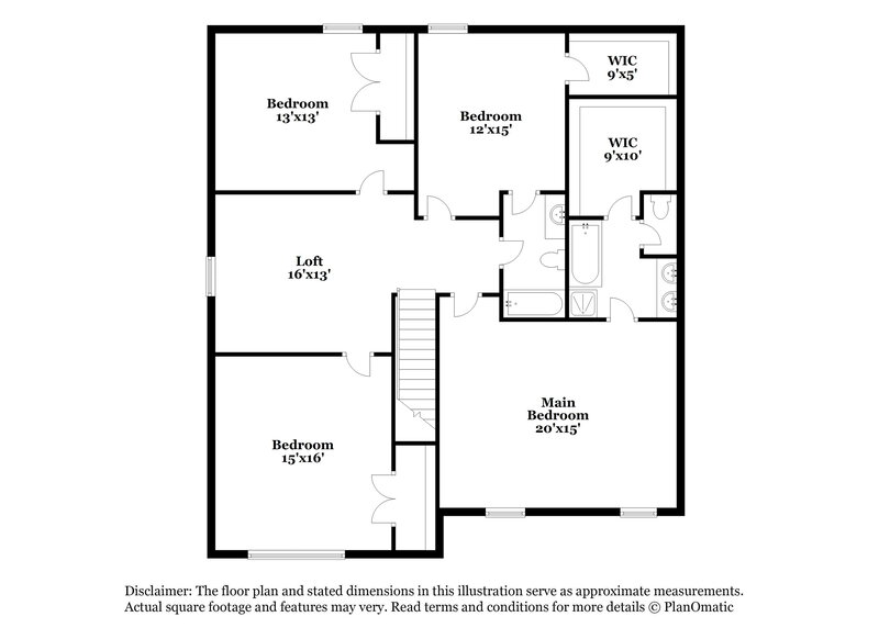 2,480/Mo, 6930 Wandering Creek Dr Charlotte, NC 28216 Floor Plan View