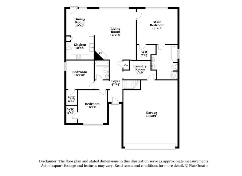 1,885/Mo, 12935 Deaton Hill Dr Charlotte, NC 28269 Floor Plan View