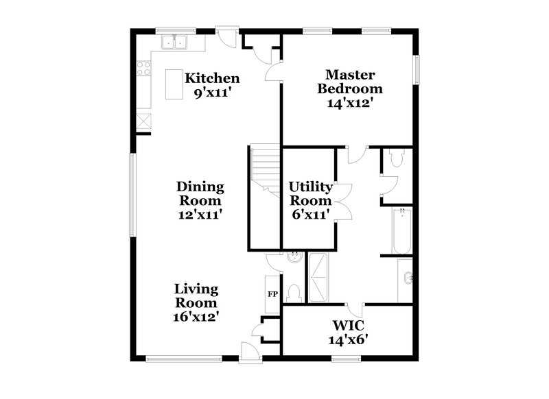 1,940/Mo, 3910 Sages Ave Indian Trail, NC 28079 Floor Plan View