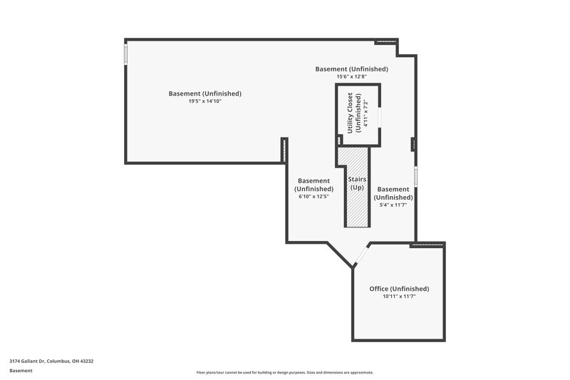 2,140/Mo, 3174 Gallant Dr Columbus, OH 43232 Floorplan View