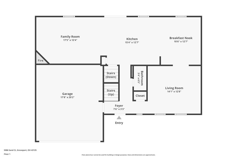 2,475/Mo, 5086 Sand Ct Groveport, OH 43125 Floorplan View