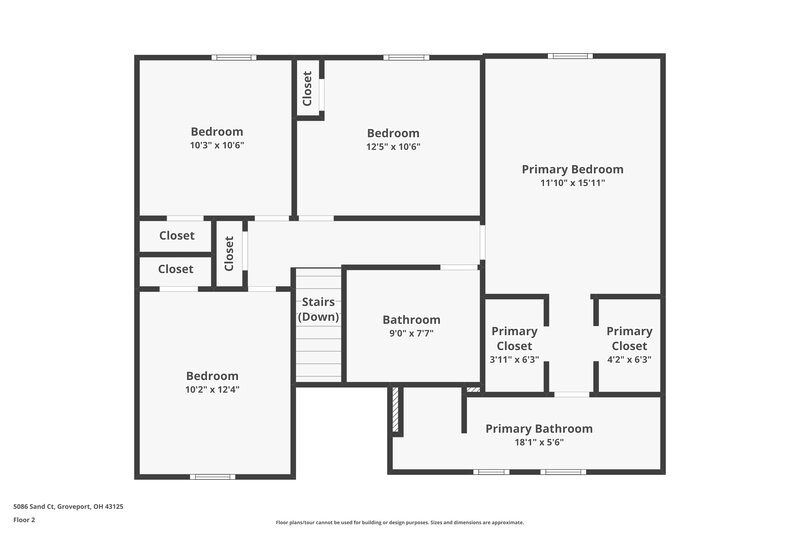 2,475/Mo, 5086 Sand Ct Groveport, OH 43125 Floorplan View 2