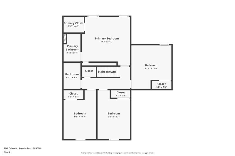 2,290/Mo, 7140 Calusa Dr Reynoldsburg, OH 43068 Floor Plan View 3