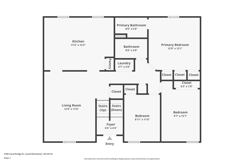 2,555/Mo, 5708 Canal Bridge Dr Canal Winchester, OH 43110 Floor Plan View 2