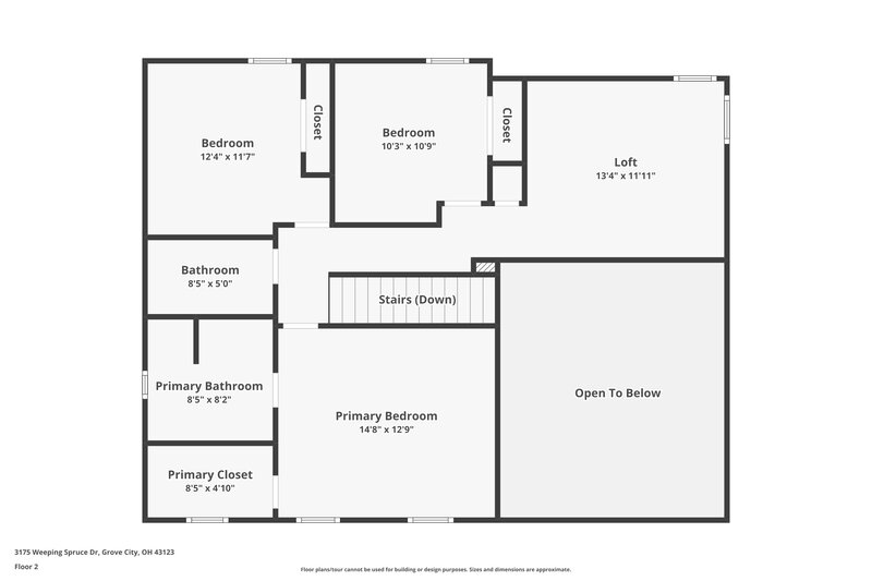 2,165/Mo, 3175 Weeping Spruce Dr Grove City, OH 43123 Floor Plan View 3