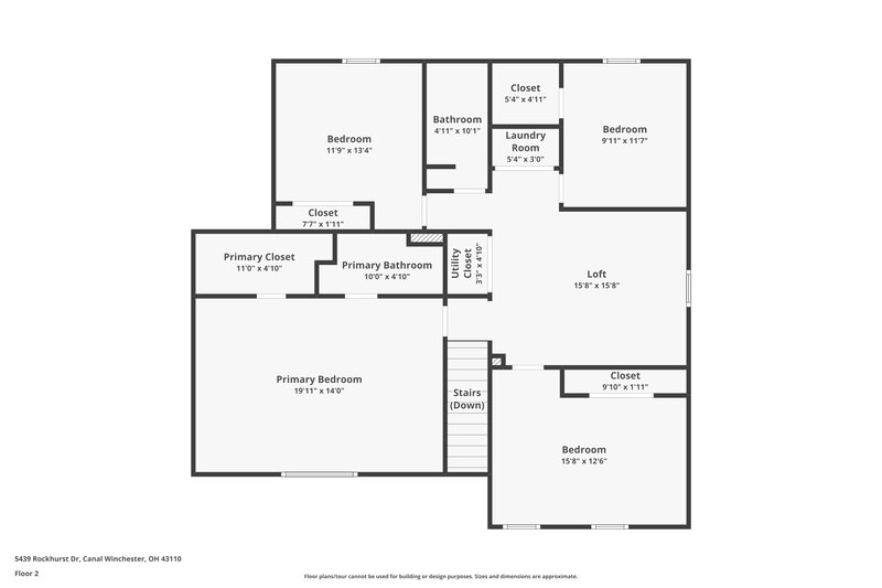 2,460/Mo, 5439 Rockhurst Dr Canal Winchester, OH 43110 Floor Plan View 2