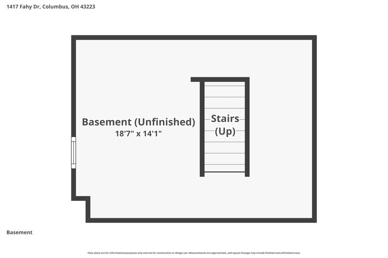 2,345/Mo, 1417 Fahy Dr Columbus, OH 43223 Floor Plan View