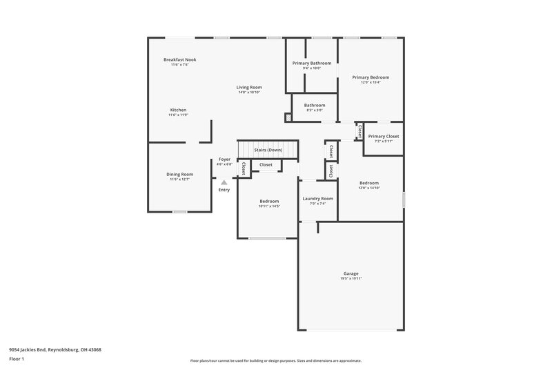 2,160/Mo, 9054 Jackies Bnd Reynoldsburg, OH 43068 Floor Plan View 2